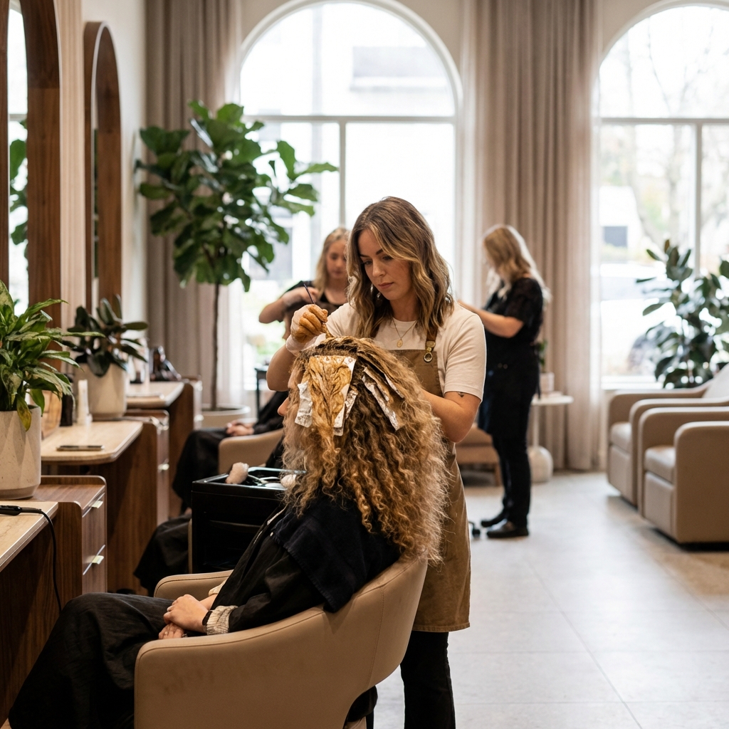 Curl-safe colour treatment